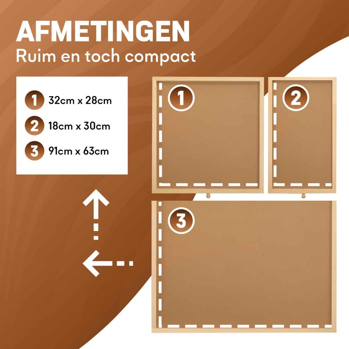 Cardboard boxes with dimensions on a brown background