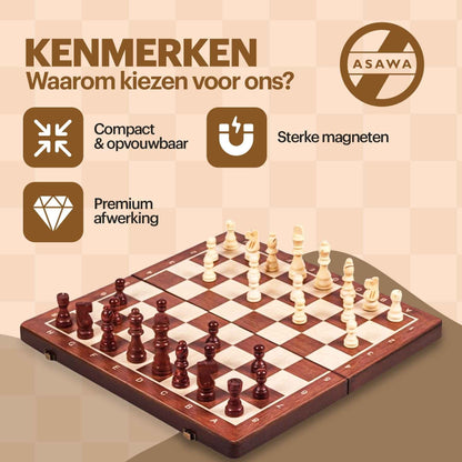 Magnetisch schaakbord