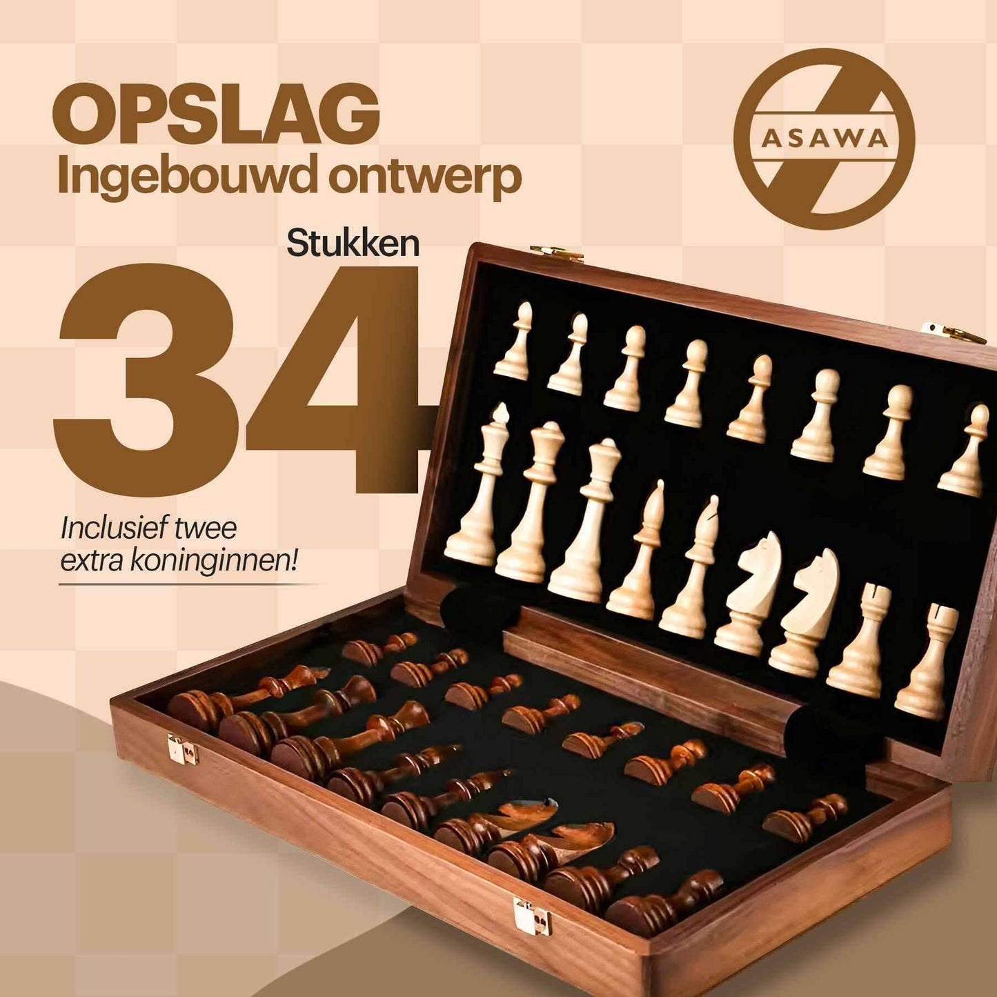 Magnetisch schaakbord